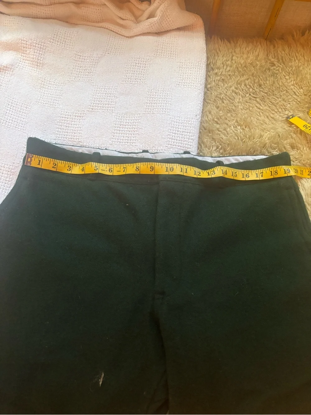 Johnson dark green wool hunting pants